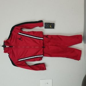 Jordan 2pc Red Sweatpant/ Jacket Sz 2T